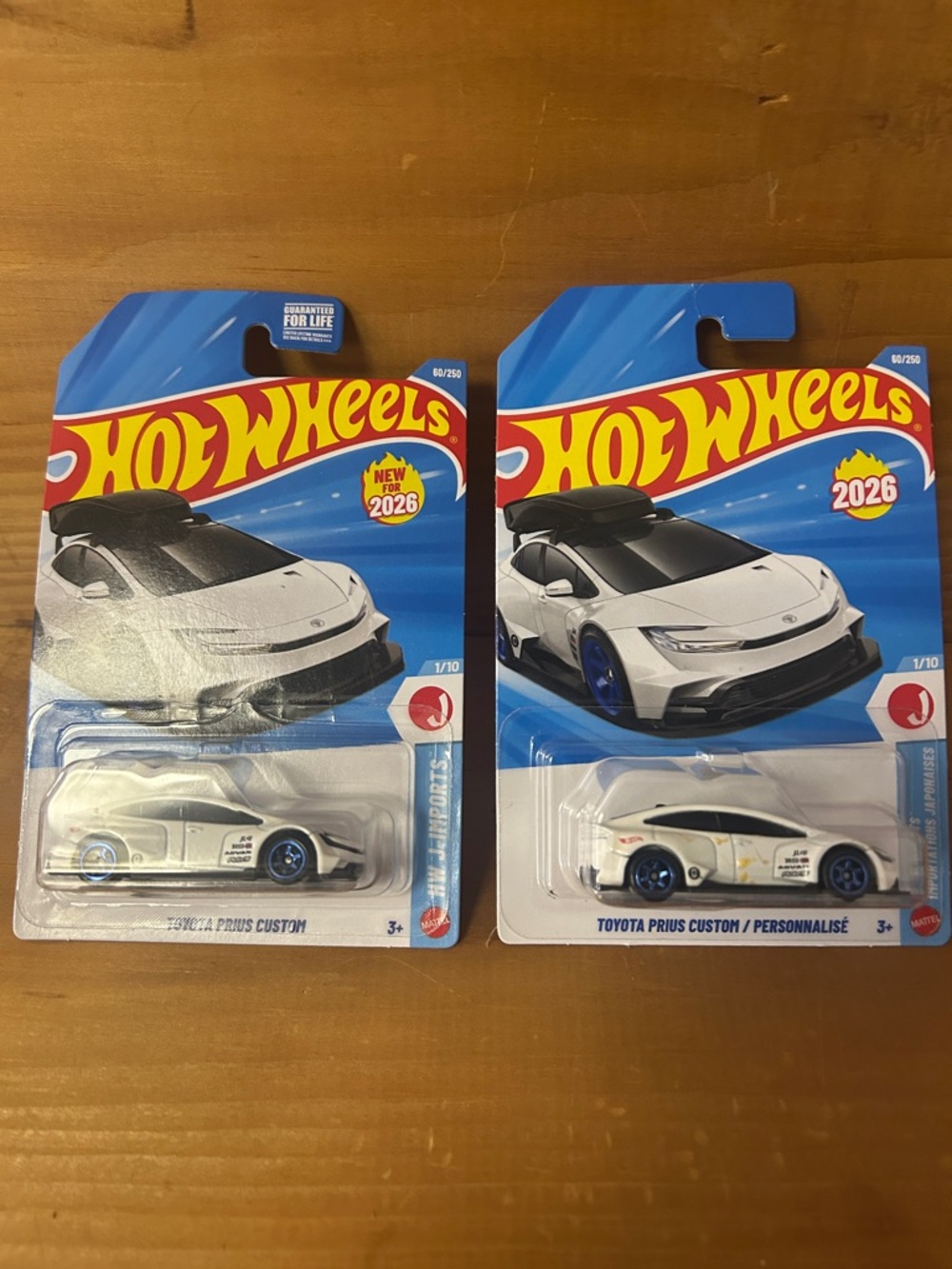 Toyota Prius Custom - White Kids Toy Car (2026) 2 Pack
